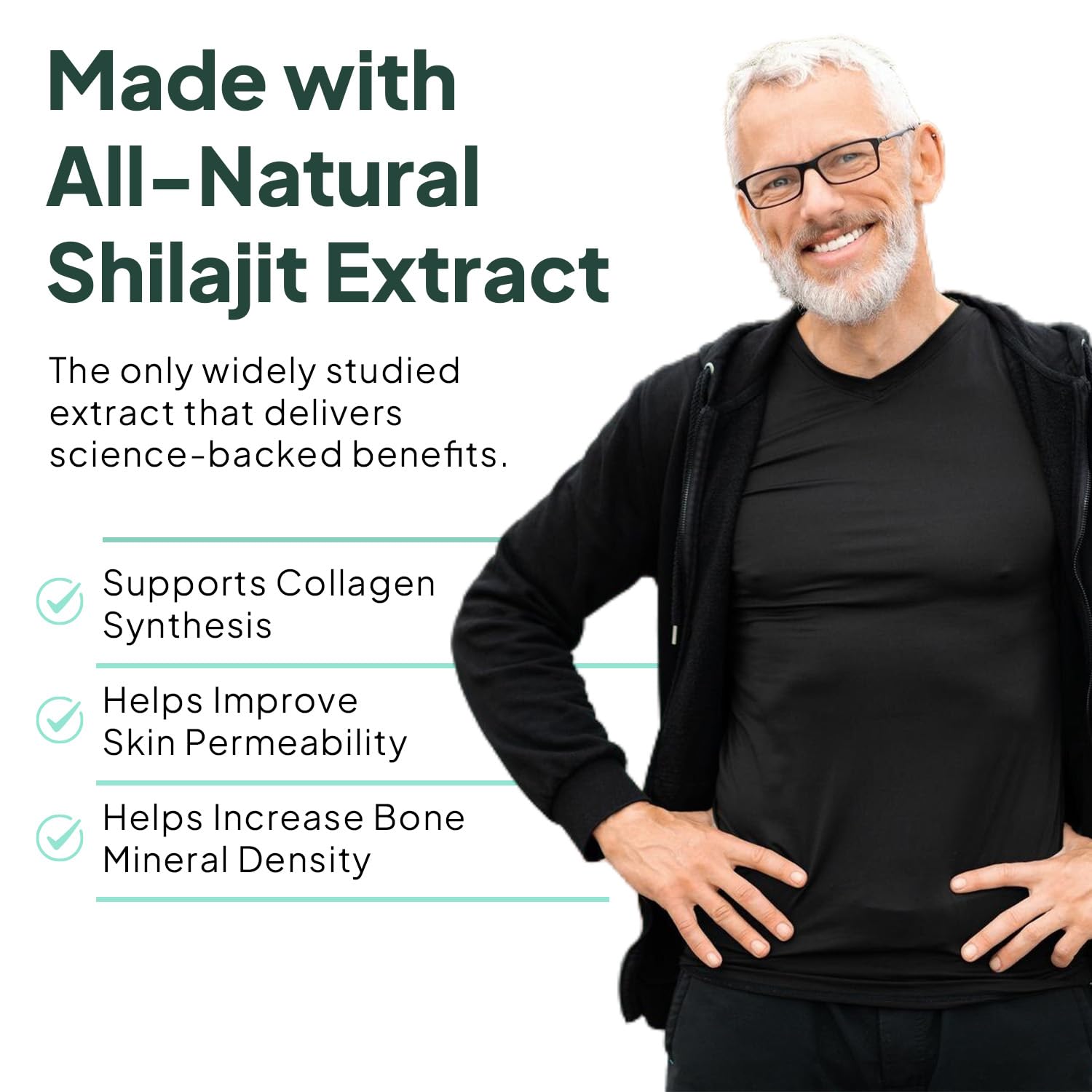 Organics Ocean Shilajit, extrait pur et acide fulvique de qualité