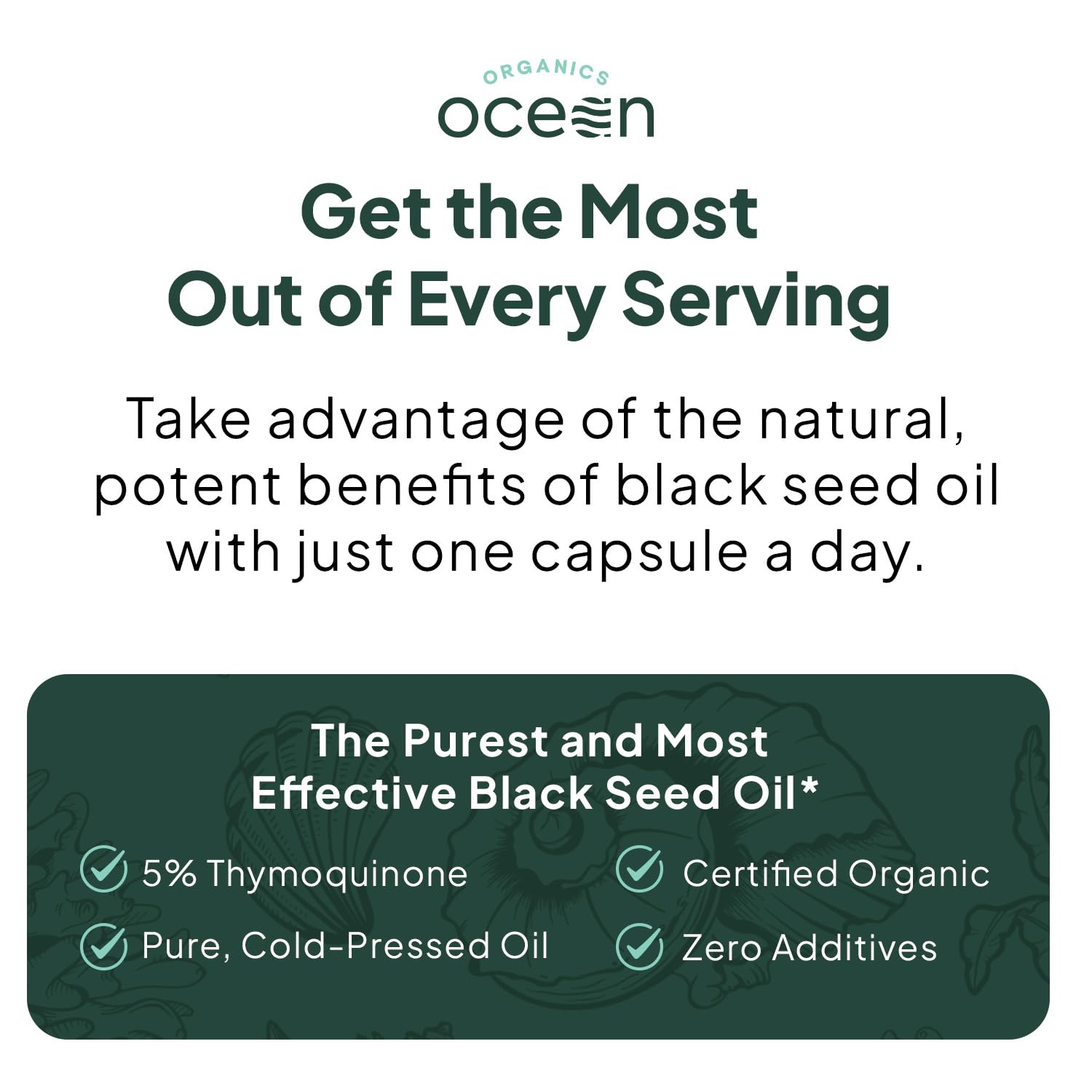 Organics Ocean utilisation quotidienne en capsule, solution simple et pratique.