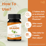 ORGANIC SPREE Brahmi – étiquette lisible attestant qualité et certification bio.
