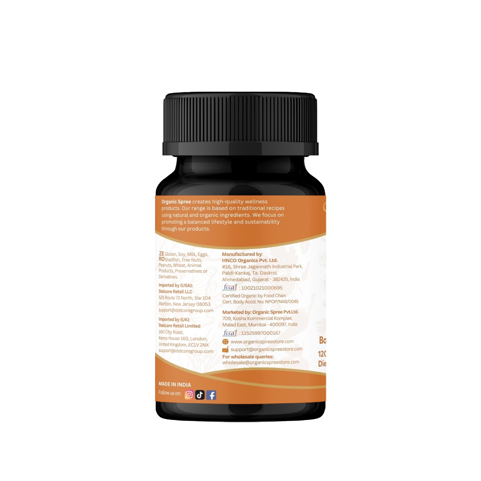 ORGANIC SPREE Brahmi – vue sur le produit posé sur une table.