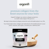 Organifi Collagen : verre d’eau en scène pour illustrer une hydratation quotidienne et soutient la routine.