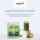 Organifi Green Juice – mélange vert, goût frais et nutrition quotidienne.