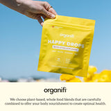 Organifi Happy Drops – moment quotidien pour soutenir le bien-être.