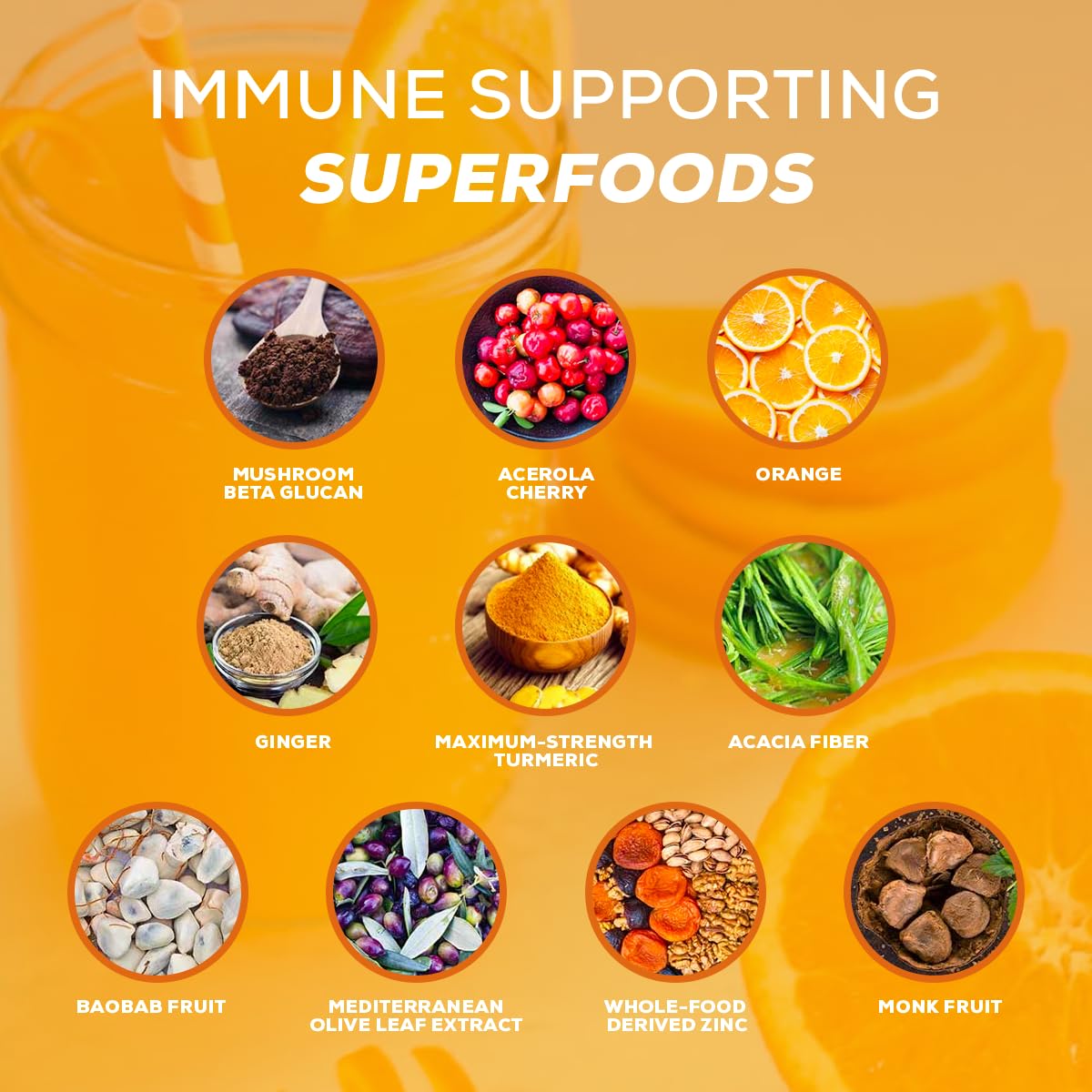 Organifi Immunité – vitamine C, D et zinc pour un apport utile dans votre routine.