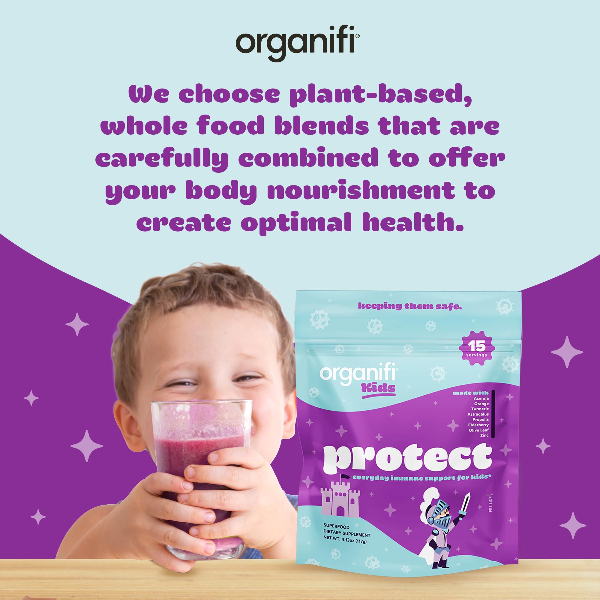 Routine pratique et savoureuse avec Protect pour enfants.