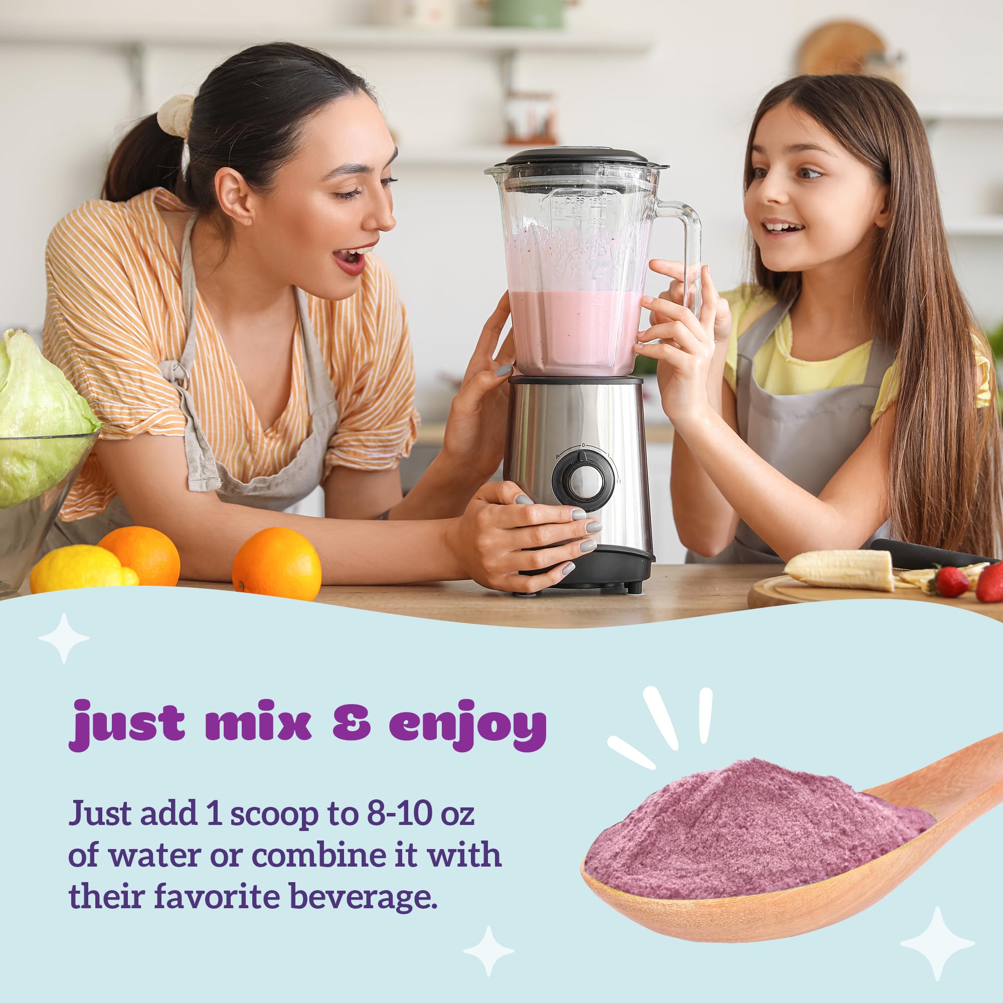Sans gluten, sans lait et sans soja, adaptée aux familles.