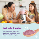 Sans gluten, sans lait et sans soja, adaptée aux familles.