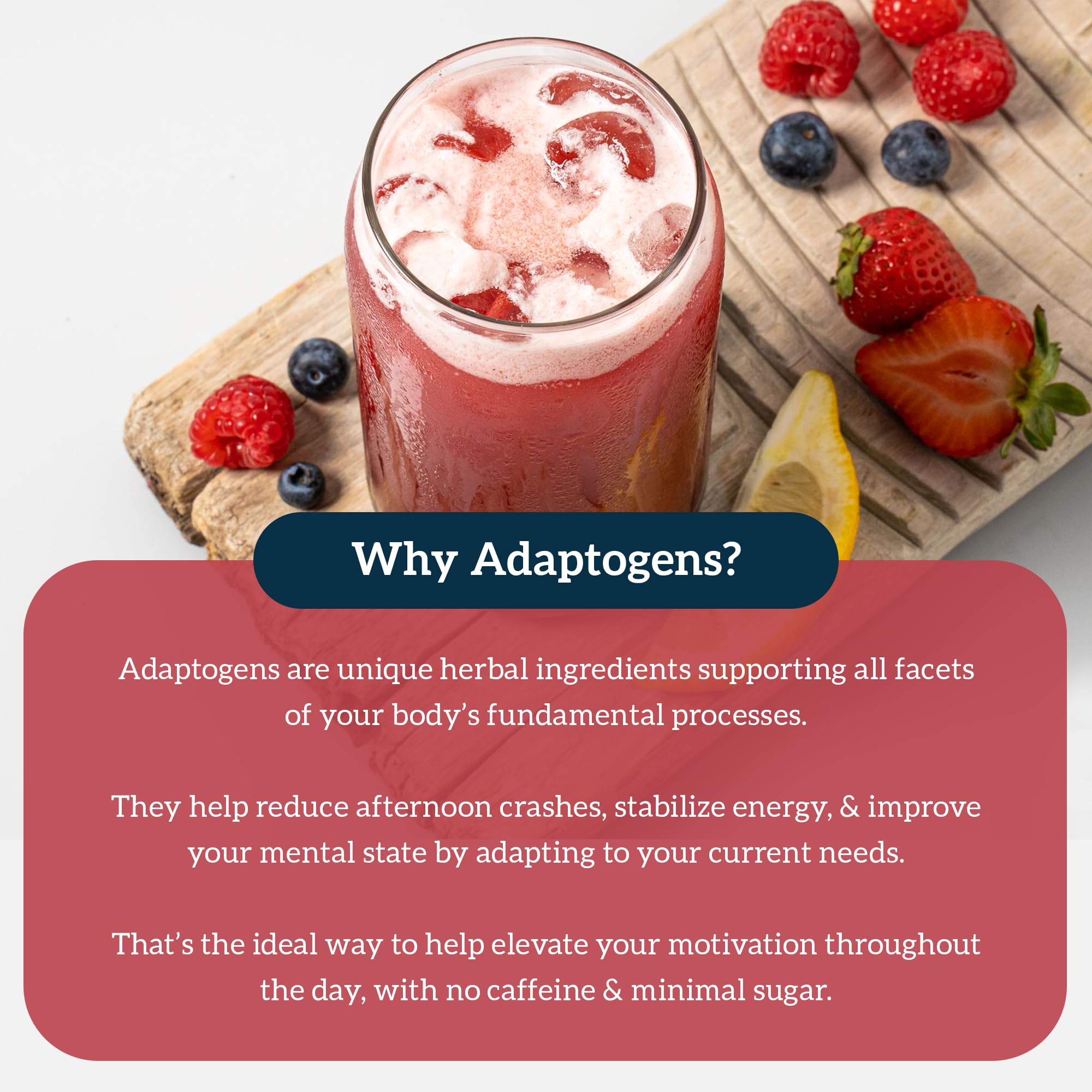 Organifi Red Juice – se mélange facilement dans eau ou smoothie pour une collation saine.