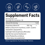 ORGANIHERBENCE Bilberry Soutien Yeux — goutte doseuse citron, utilisation quotidienne facile.