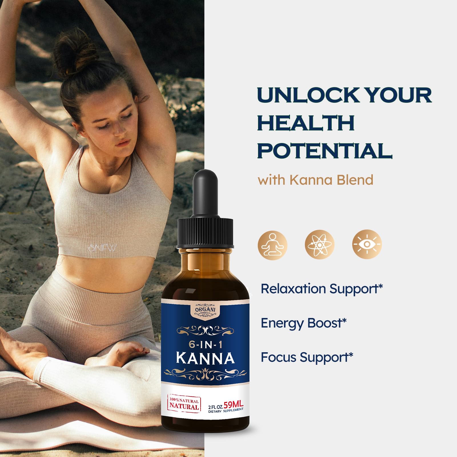 ORGANIHERBENCE gouttes-kanna-relaxation-energie: soutien léger à l’énergie et la concentration.