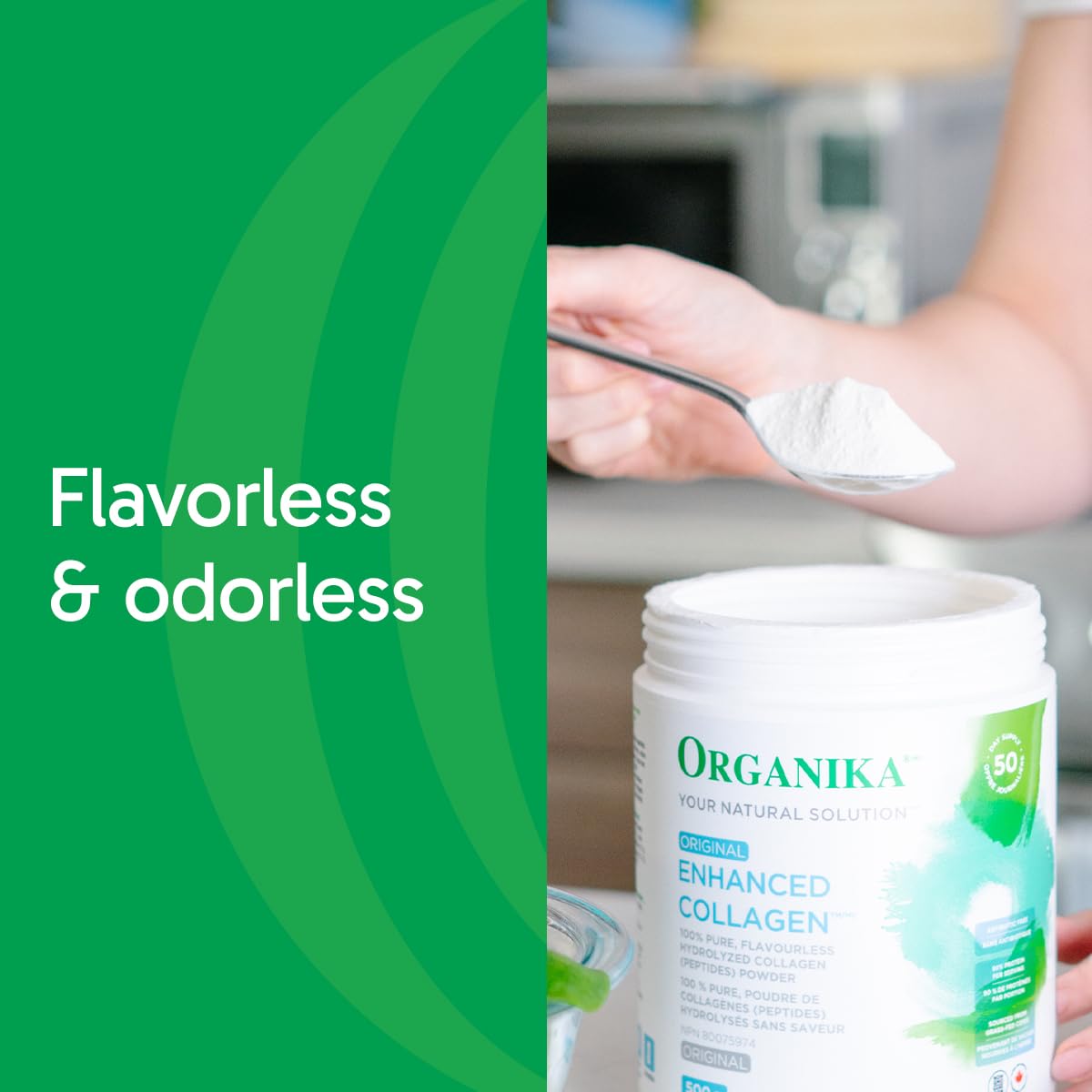 Organika collagène hydrolysé, routine beauté pour visage et cheveux