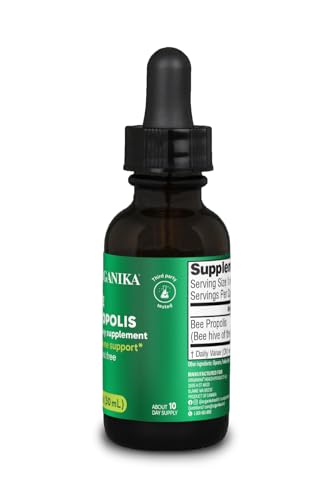 Dose à diluer dans l'eau avec Organika Propolis Tincture pour une portion idéale.