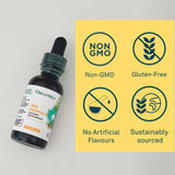 Étiquette claire d Organika Propolis Tincture, sans additifs artificiels.