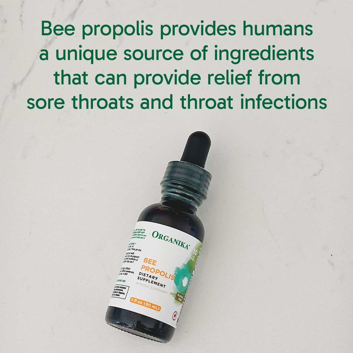 Propolis canadien utilisé dans Organika Tincture, source naturelle et fiable.