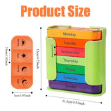 Organisateur medicaments semaine 7 jours – design empilable pour gagner de l'espace.