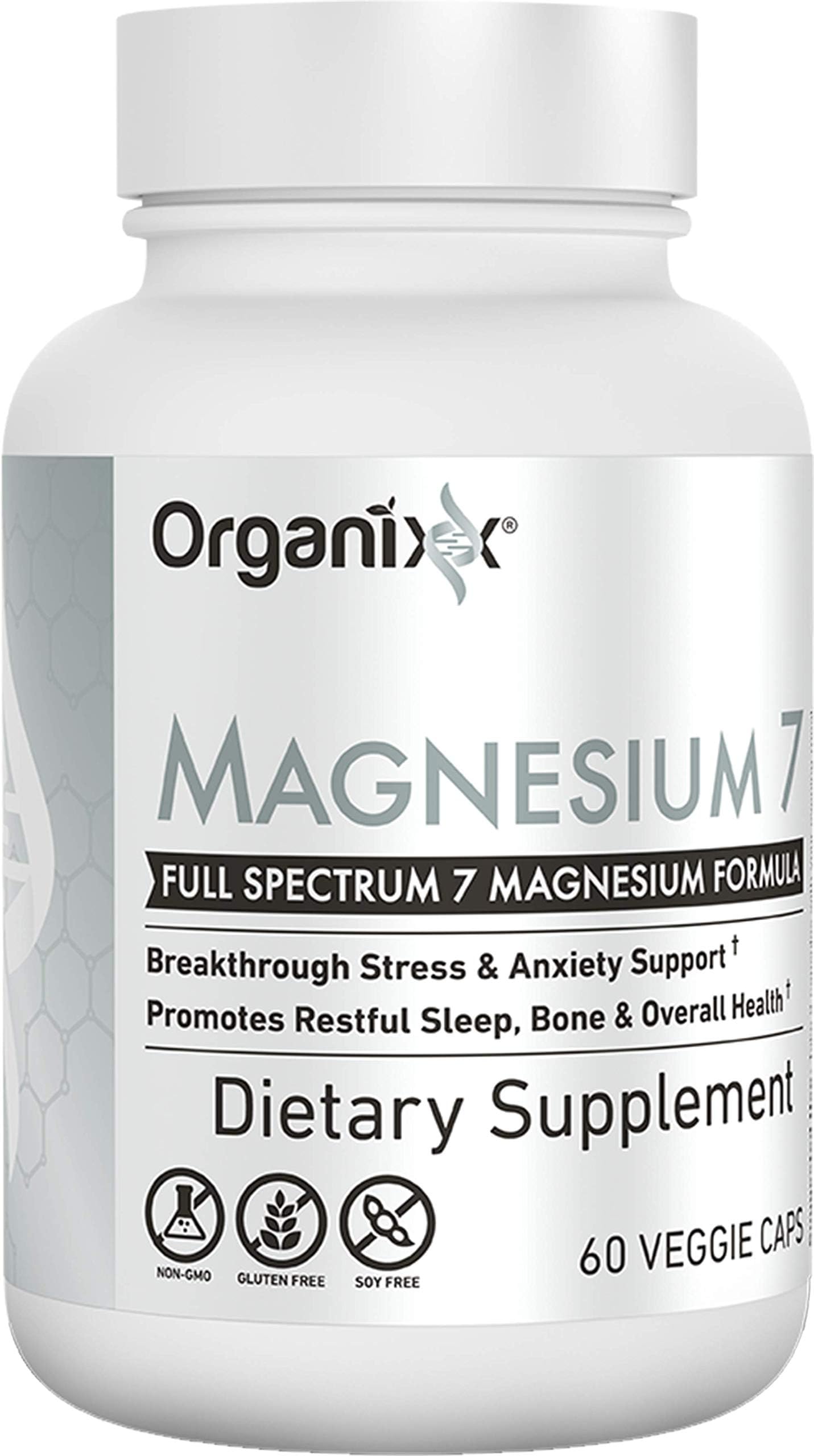 Organixx Magnésium chélaté pour absorption supérieure.