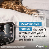 Rituel nocturne Organixx Clean Sleep 3D, ambiance douce et sereine.