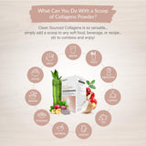 Organixx Clean-Sourced Collagen ajouté dans café ou smoothie pour une texture lisse.