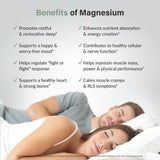 Organixx Magnesium 7, avec B6 et manganèse, soutient le métabolisme et le bien-être.