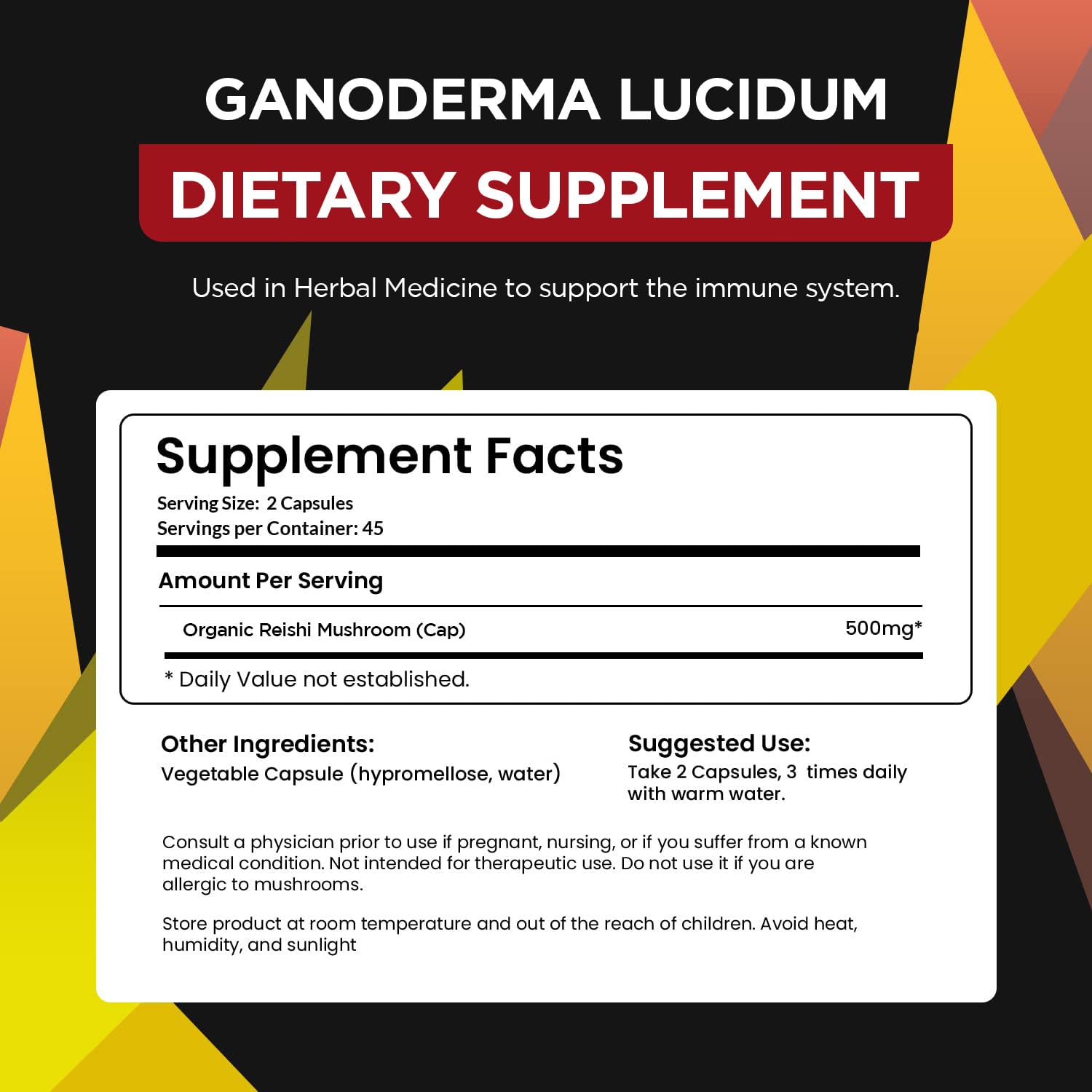 Organo OGX étiquette biologique Ganoderma lucidum: sourcing responsable et transparent.
