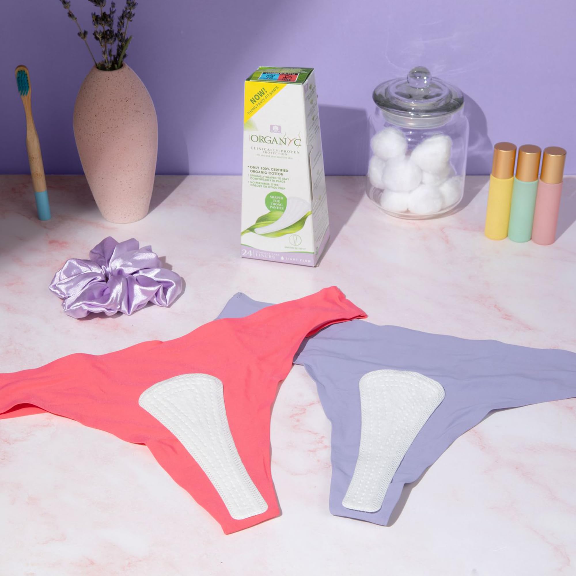Organyc coton bio, maintien anatomique du tanga pour jours ultra-légers.