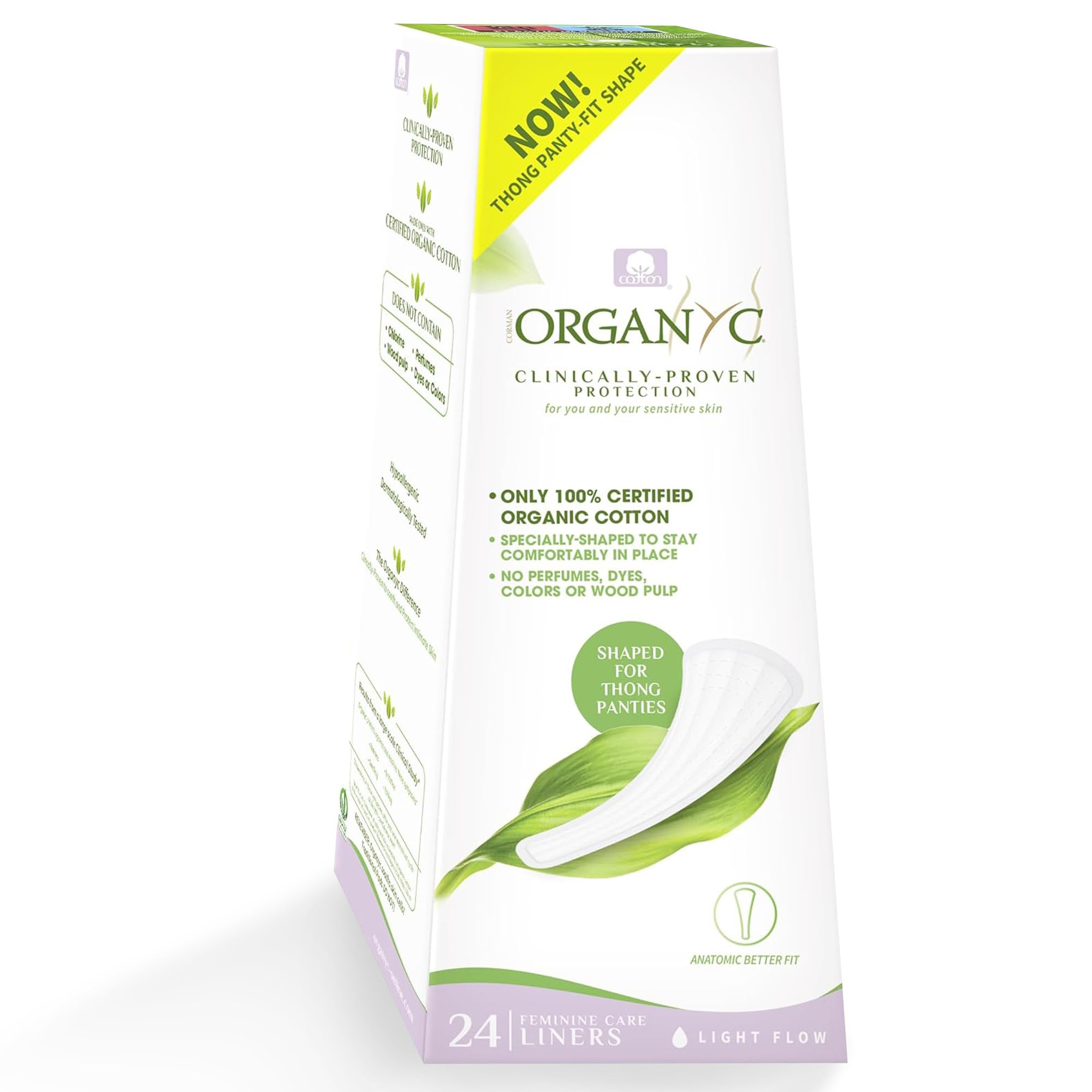 Organyc coton bio intérieur et extérieur, tanga discret pour une sensation naturelle toute la journée.