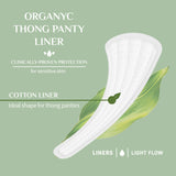 Organyc liner ultra-fin en coton bio, absorption légère mais fiable au quotidien.