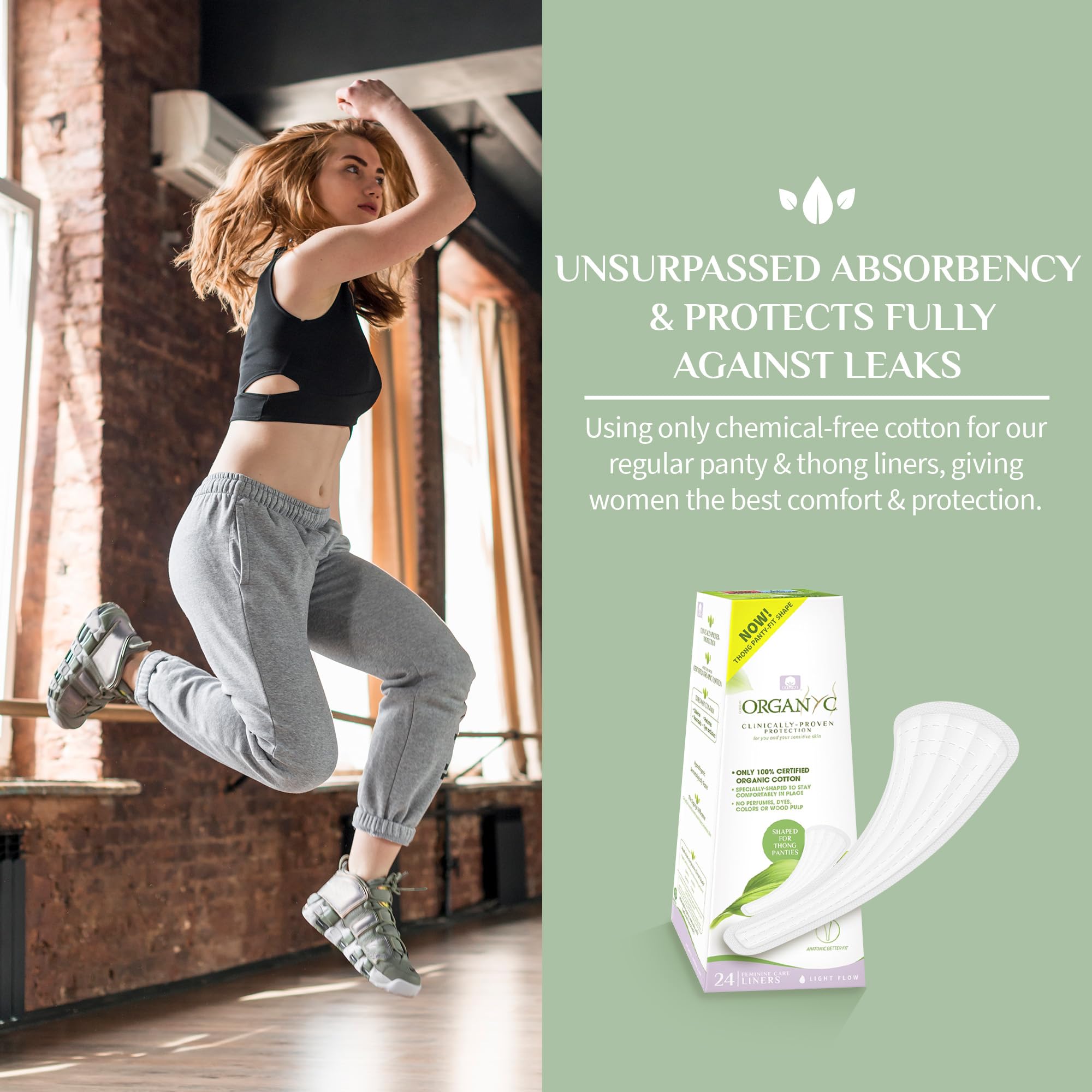 Organyc coton bio respectueux de la peau, conçu pour peaux sensibles.