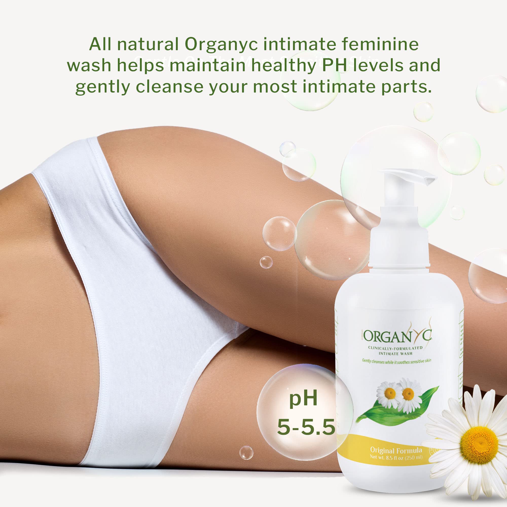 Organyc extrait de chamomille: action apaisante pour le confort intime.