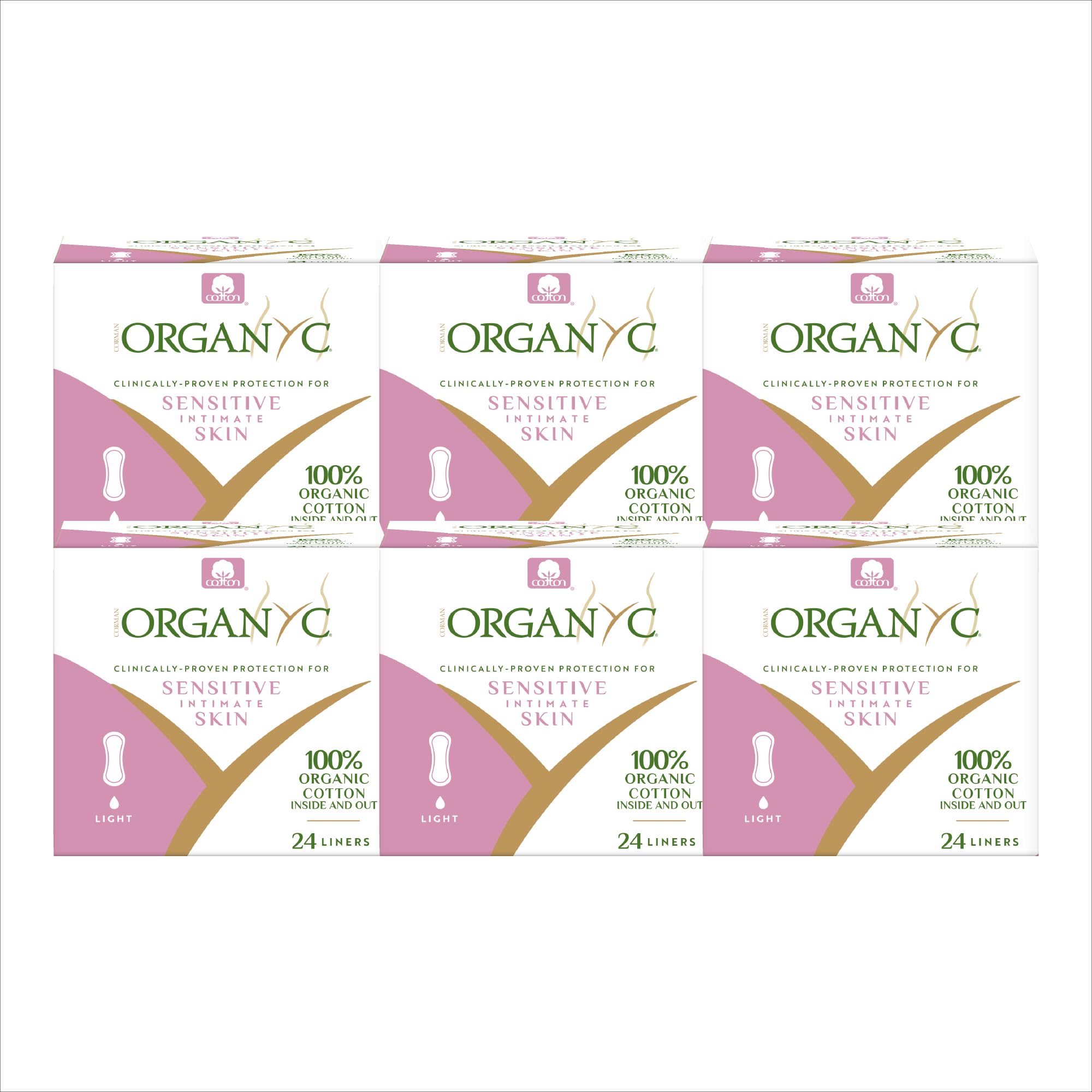 Organyc Liner coton biologique, coton intérieur et extérieur, douceur naturelle et protection quotidienne.