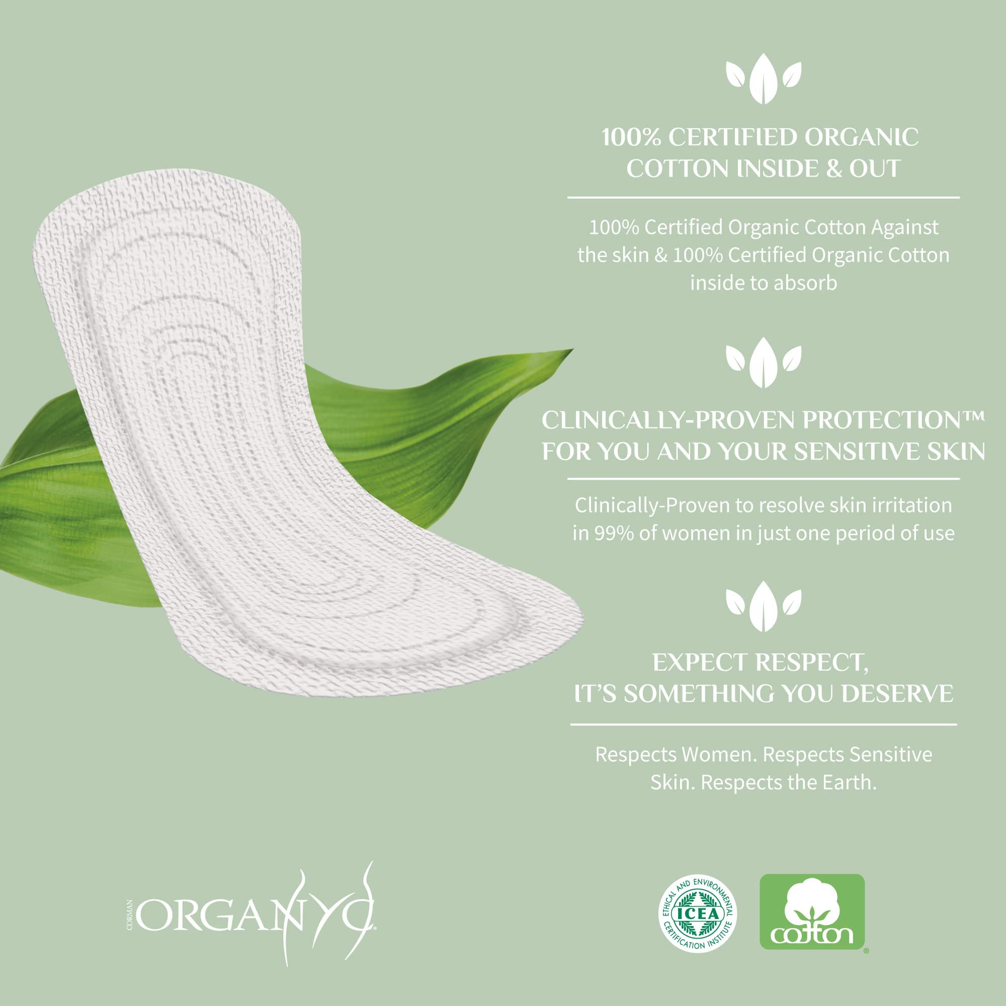 Organyc conçu pour peau sensible, douceur et confort au quotidien