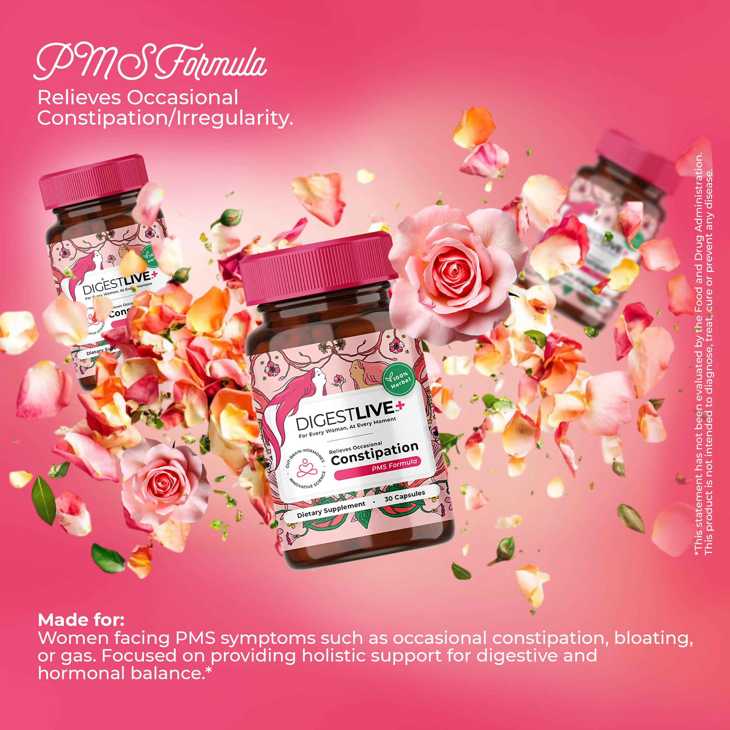 Organza DigestLive PMS – utilisation pendant le cycle menstruel pour confort digestif.
