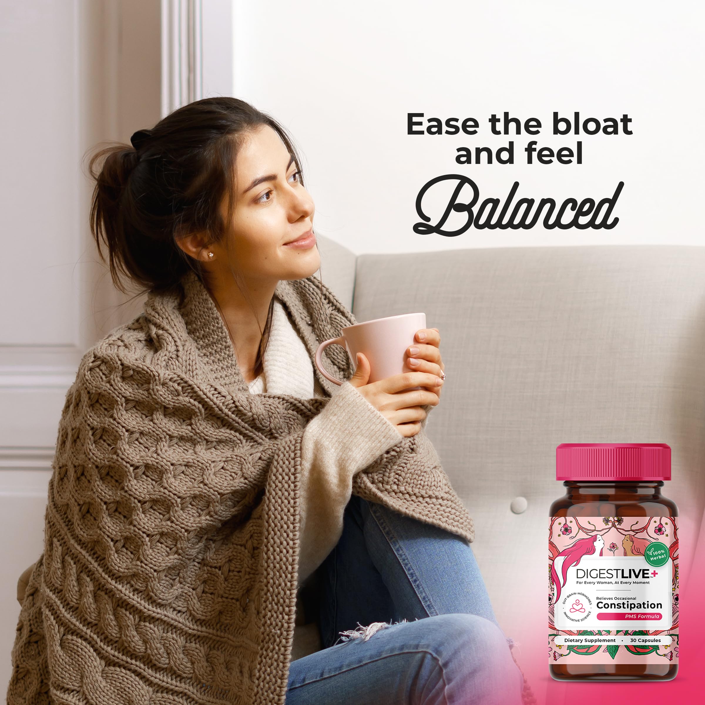 Organza DigestLive PMS – tableau vegan et sans gluten, choix sain.