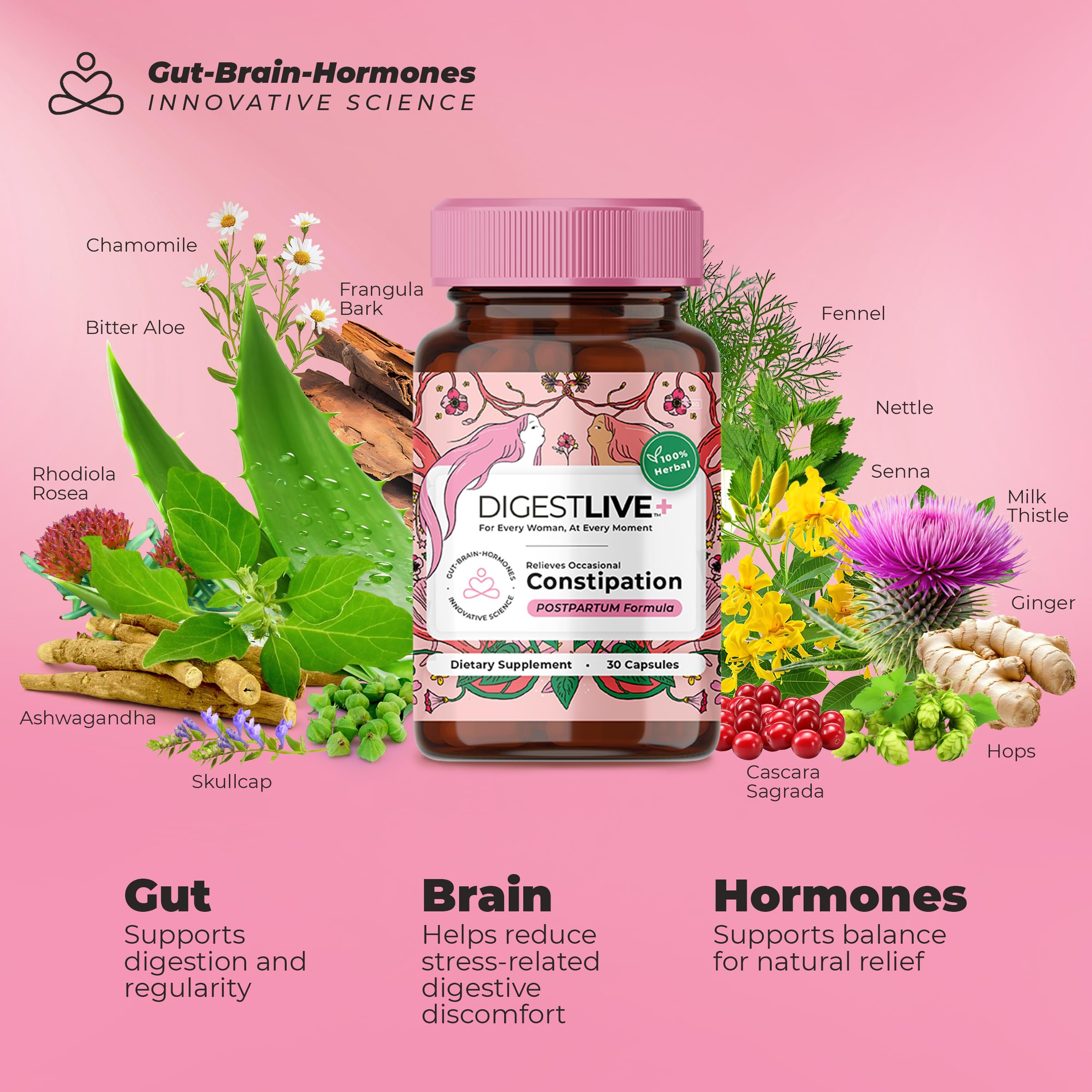 Organza DigestLive – Capsules faciles à prendre, dosage simple et pratique