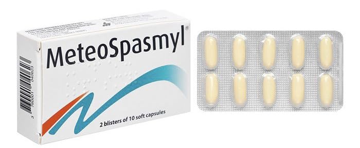 ORGMAX MeteoSpasmyl, emballage compact de 20 capsules, pratique en déplacement.