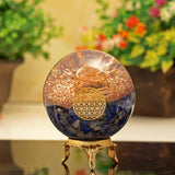 Orgonite Crystal balle lapis-lazuli ambiance zen et concentration