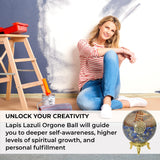 Orgonite Crystal balle lapis-lazuli mémoire et raisonnement analytique