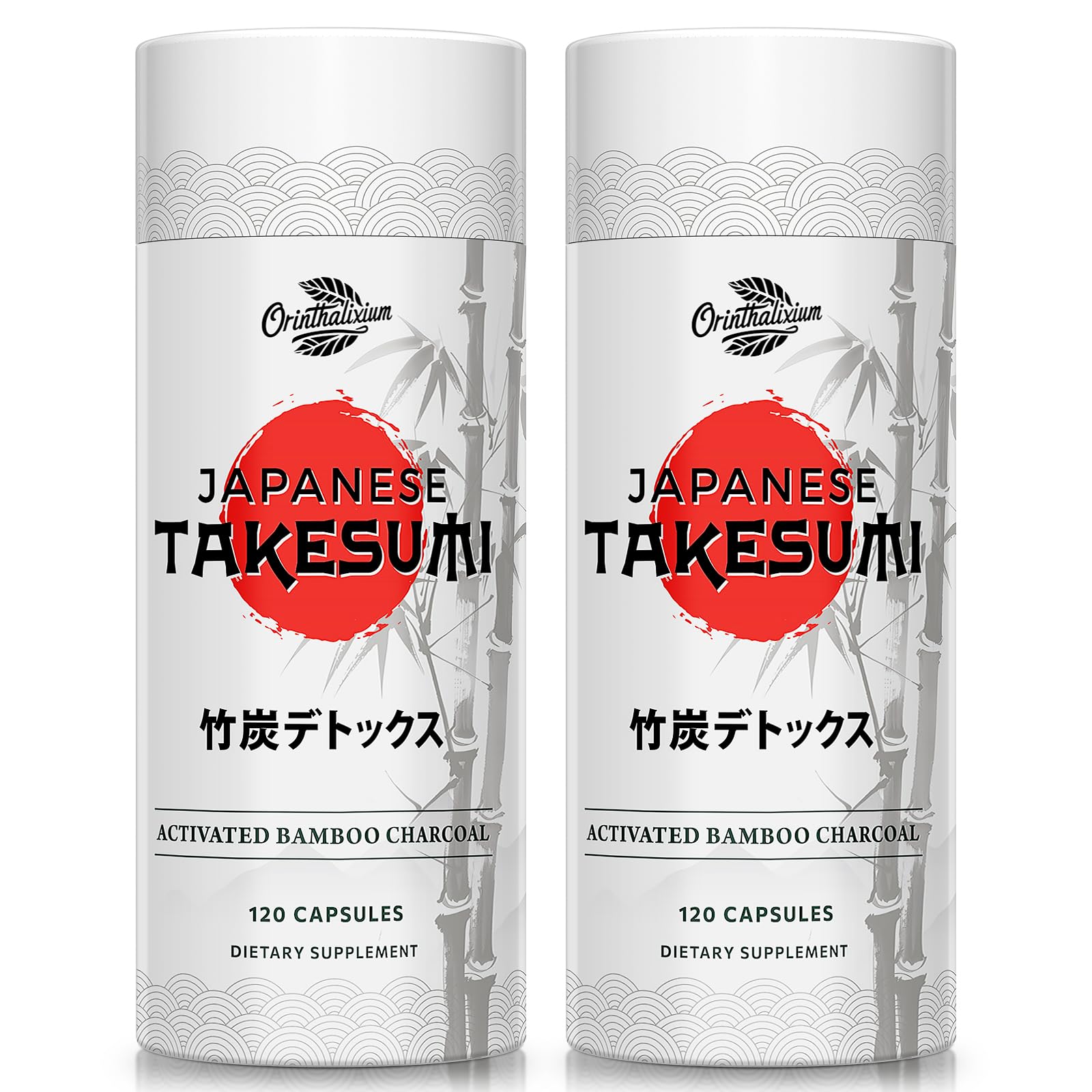 Orinthalixium Takesumi: charbon de bambou 2000 mg, absorption efficace pour detox quotidien.