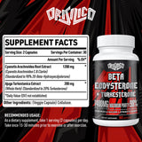 Gélules Orisilico betaecdysterone-turkesterone, formulation optimisée pour absorption.