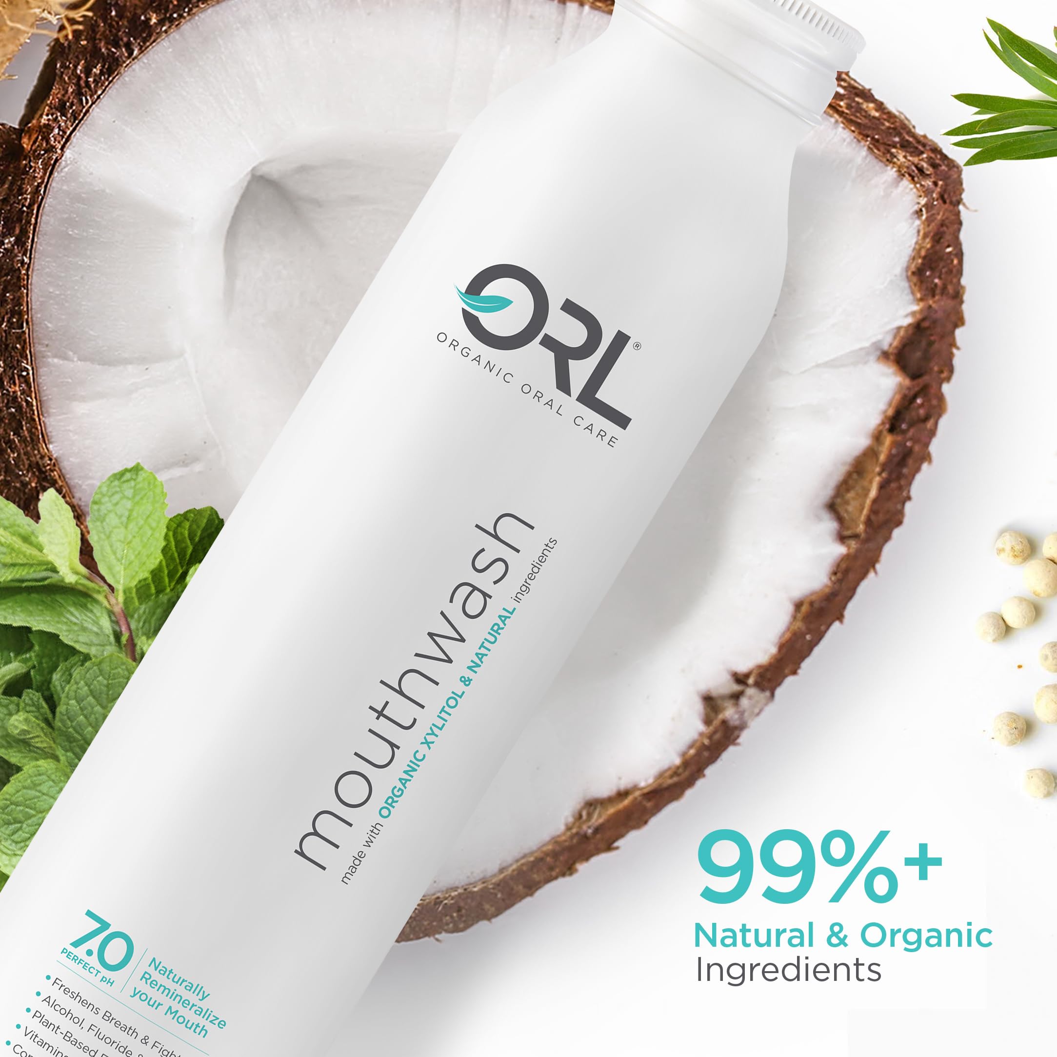 Orl bain-de-bouche 7ph, équilibre buccal potentiel sans alcool.