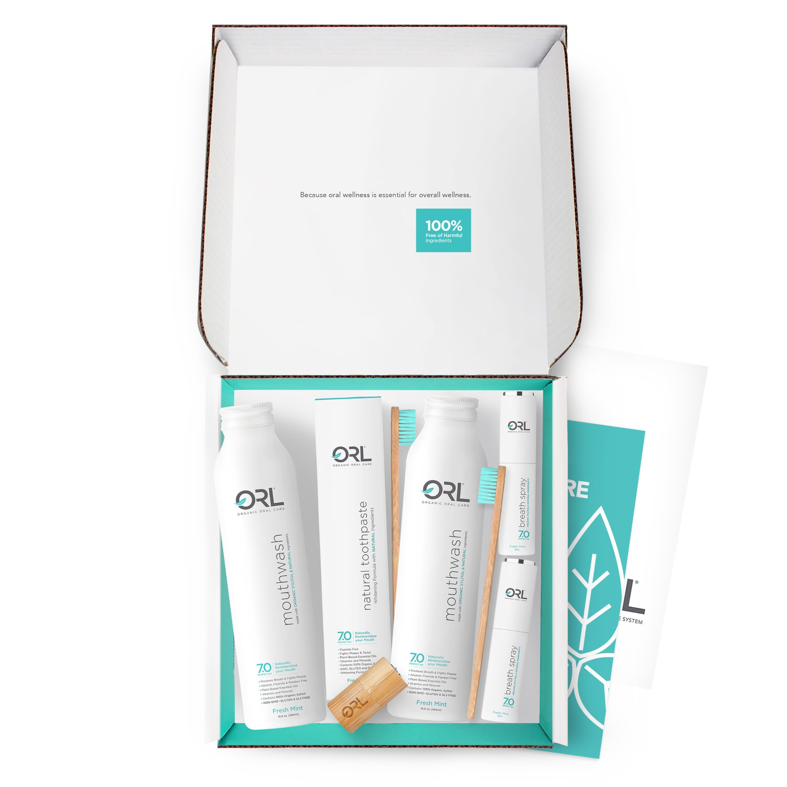 Orl dentifrice sans fluor, texture douce et menthe fraîche pour le quotidien