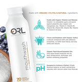 ORL ph7-0 équilibre buccal promu par la formule adaptée.