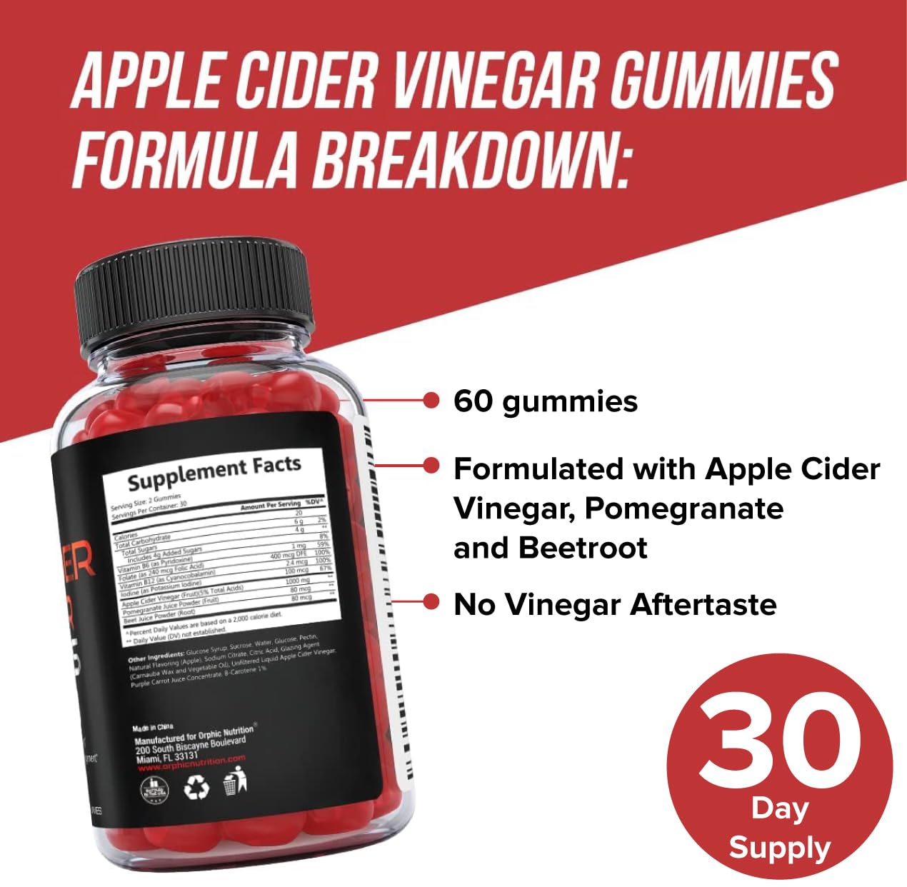 Gommes Orphic Nutrition Énergie B12 – boost énergie au quotidien.