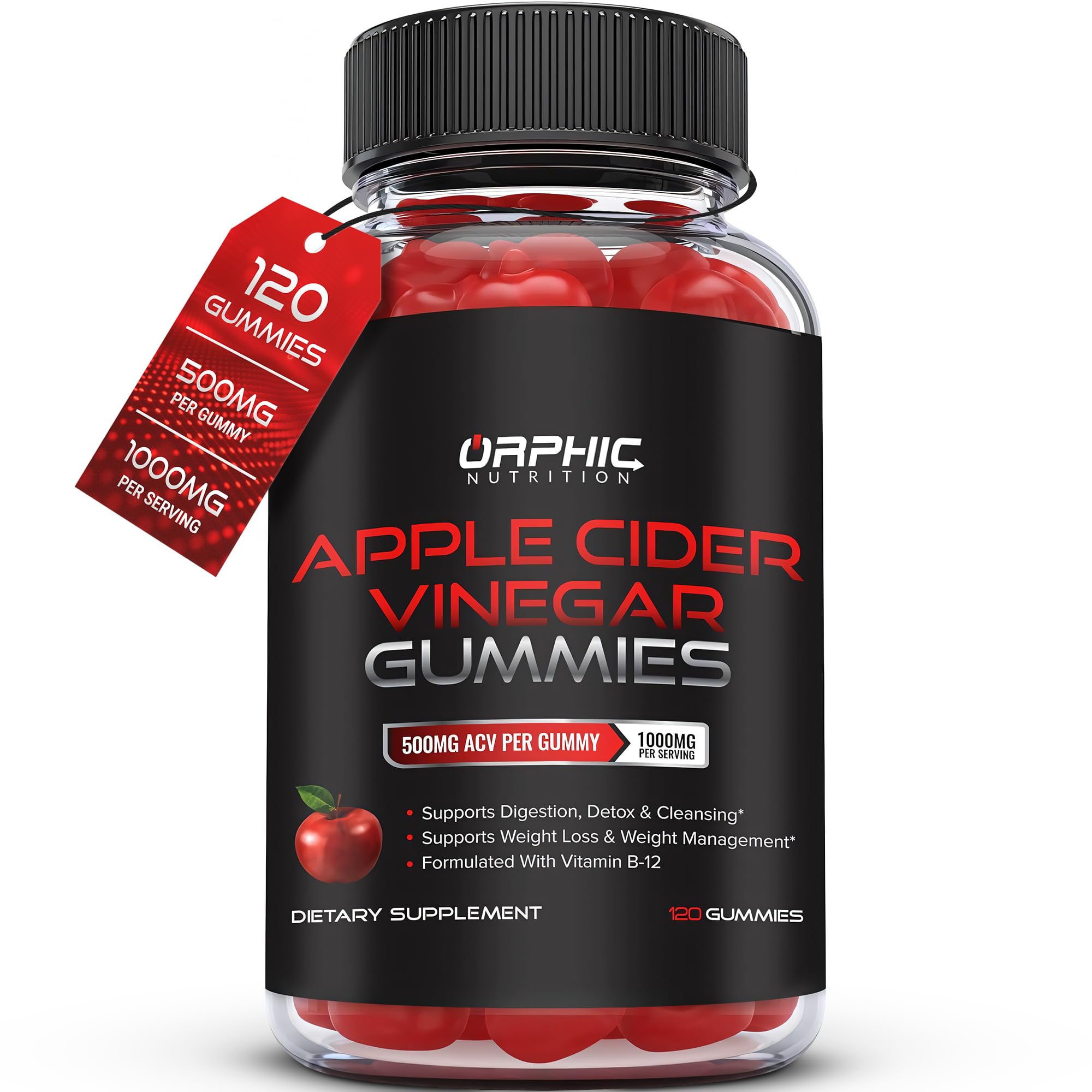 Orphic Nutrition Gommes Vinaigre de Pomme – texture agréable et soutien digestif.