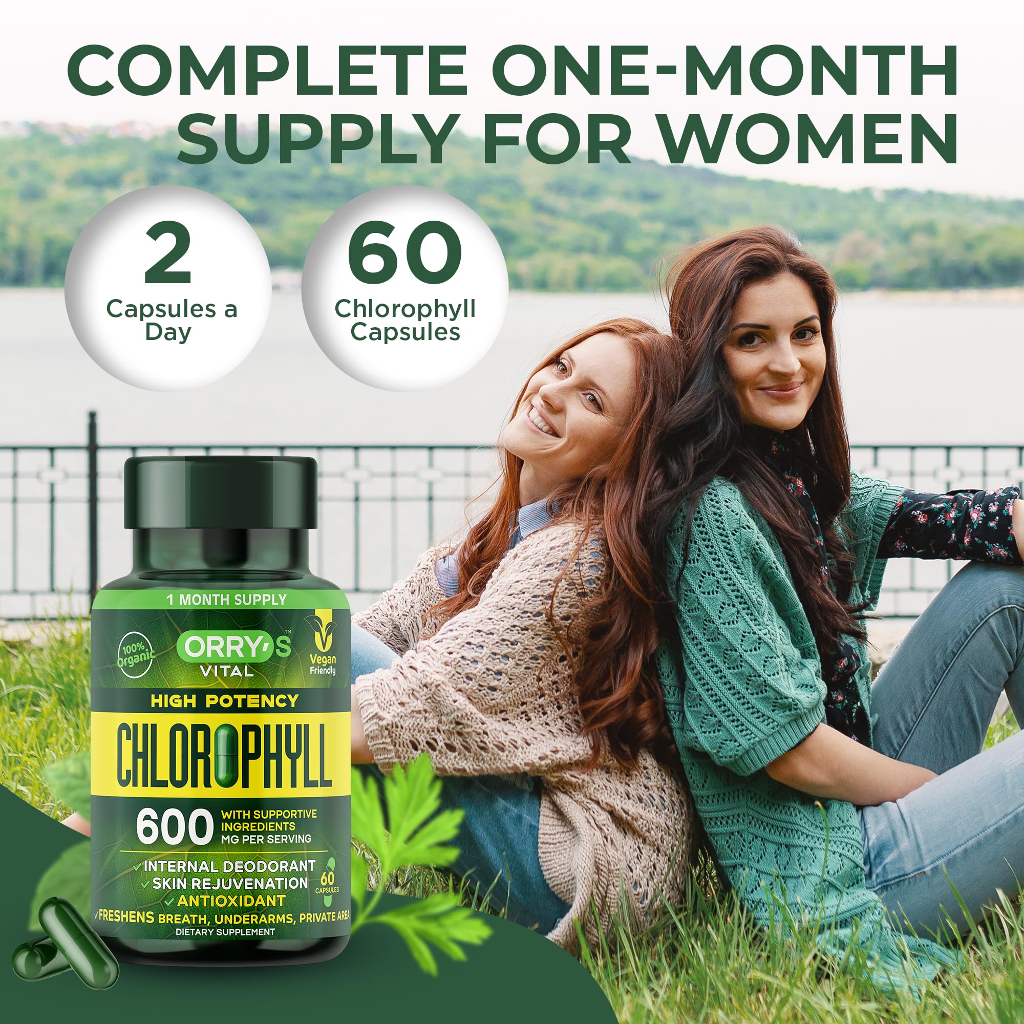 Orry's Vital haleine plus fraîche grâce à la chlorophylle naturelle.