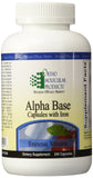 Ortho Alpha Base: capsules-fer dans une bouteille, soutien nutritionnel quotidien possible.