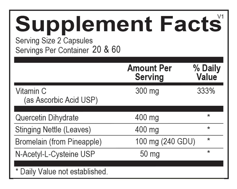 Ortho Molecular Natural D-Hist – gélules faciles à prendre pour le confort nasal.