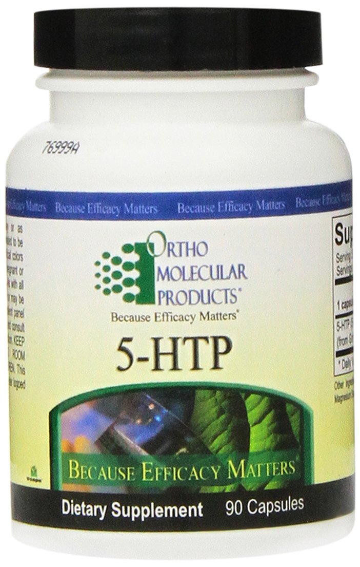 Ortho Molecular Products 5-HTP gélules dans une bouteille, soutien potentiel de l’humeur et du bien-être