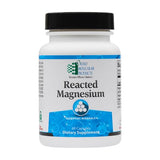 Ortho Molecular Reacted Magnesium - bouteille 60 capsules, magnésium hautement absorbé pour protocoles variés