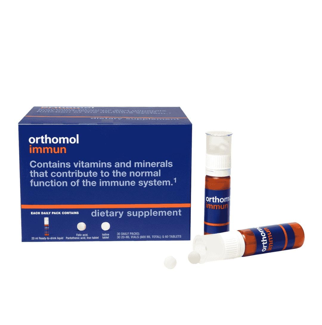 Orthomol Immun pack quotidien, format pratique pour votre routine bien-être.